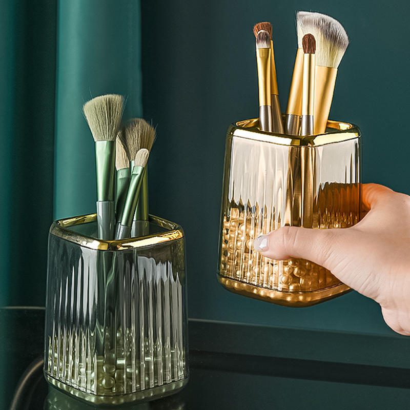 高級メイクアップオーガナイザーデスクトップ化粧ブラシ収納ボッ - Luxury Skincare And Makeup Brands のレビューと価格